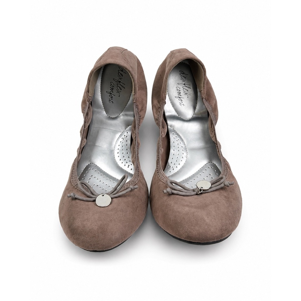 Dexflex Comfort Caroline Suede Pink Ballet Flats Women's Size 12
